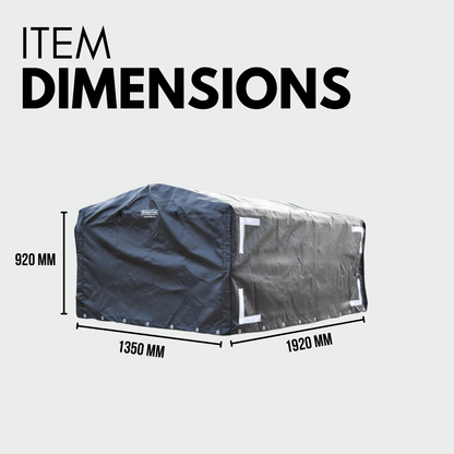 Rugged 6x4x3 Canopy Trailer Cover + Support Bar Structure – Premium Bundle