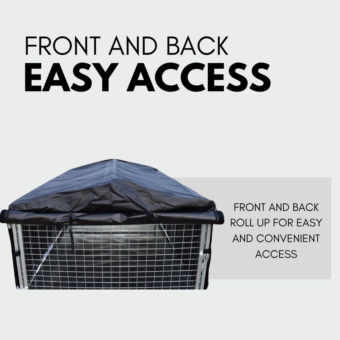 Rugged 6x4x3 Canopy Trailer Cover + Support Bar Structure – Premium Bundle