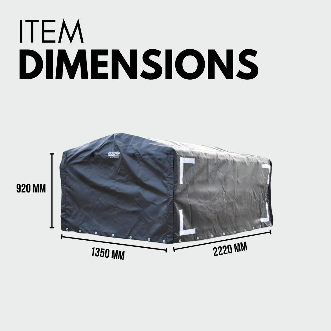 Rugged 7x4x3 Canopy Trailer Cover + Support Bar Structure – Premium Bundle