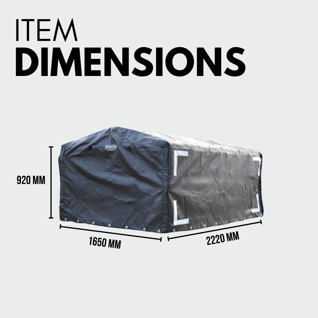 Rugged 7x5x3 Canopy Trailer Cover + Support Bar Structure – Premium Bundle