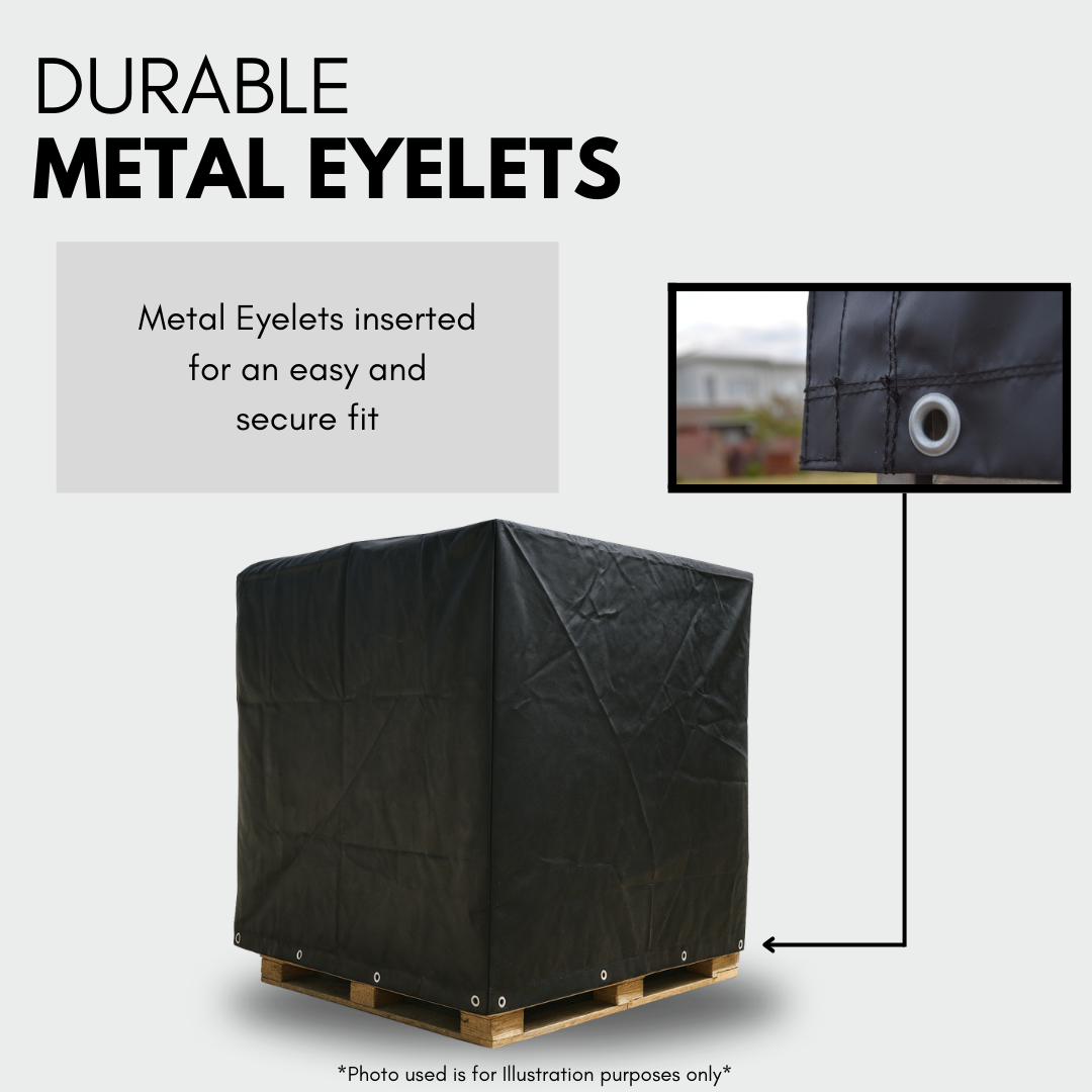 Heavy Duty Waterproof Reusable Pallet Cover – 1.25m x 1.25m x 1.20m – Durable
