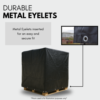 Heavy Duty Waterproof Reusable Pallet Cover – 1.25m x 1.25m x 1.20m – Durable