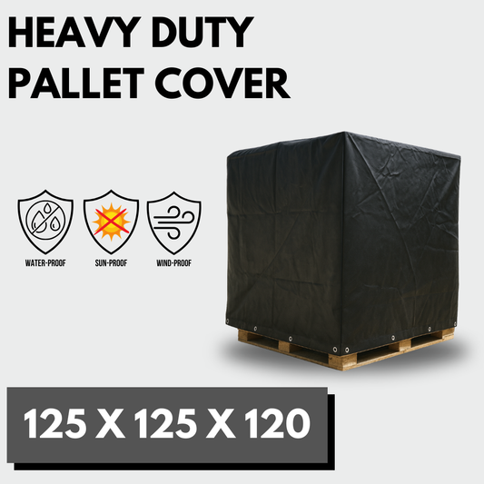 Heavy Duty Waterproof Reusable Pallet Cover – 1.25m x 1.25m x 1.20m – Durable