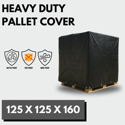 Heavy Duty Waterproof Reusable Pallet Cover – 1.25m x 1.25m x 1.60m – Durable