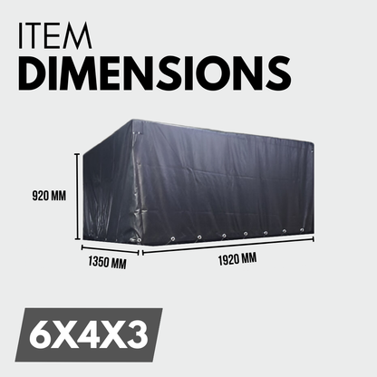Heavy-Duty 6x4x2 Box Trailer Cover – Waterproof